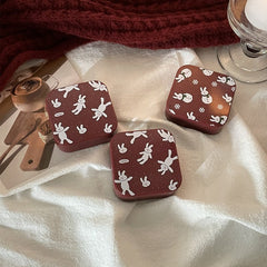 INS Niche Design Wine Red Colored Contact Lenses Case - BEAUEYE (UK)