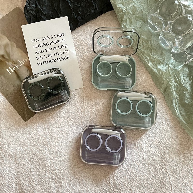 Ins Transparent Mini and Simple Colored Contact Lens Case - BEAUEYE (UK)