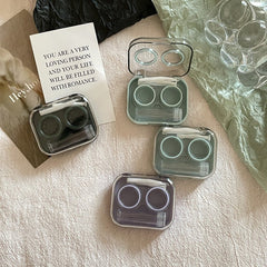 Ins Transparent Mini and Simple Colored Contact Lens Case - BEAUEYE (UK)
