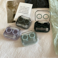 Ins Transparent Mini and Simple Colored Contact Lens Case - BEAUEYE (UK)