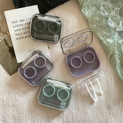 Ins Transparent Mini and Simple Colored Contact Lens Case - BEAUEYE (UK)
