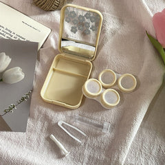 Korean Style Fresh Flowers Colored Contact Lens Case - BEAUEYE (UK)