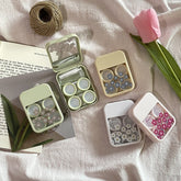 Korean Style Fresh Flowers Colored Contact Lens Case - BEAUEYE (UK)