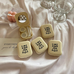 Korean Style Sweet Girly Colored Contact Lens Case - BEAUEYE (UK)