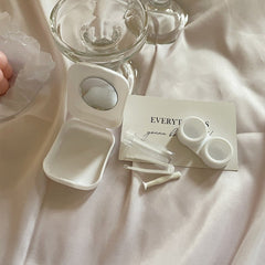 Korean Style Sweet Girly Colored Contact Lens Case - BEAUEYE (UK)