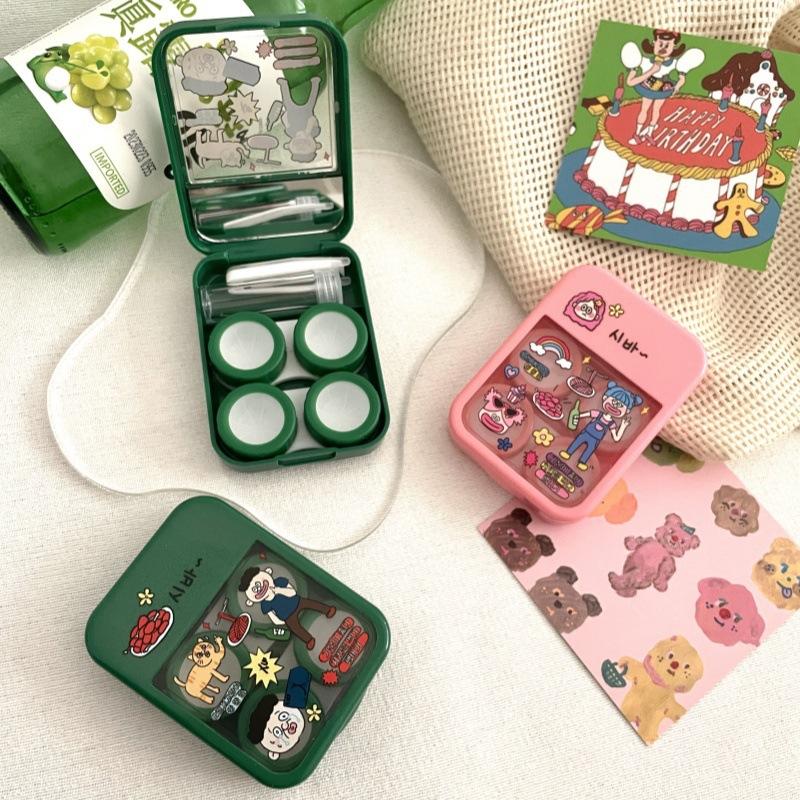 Korean Version Cute Colored Contact Lens Case - BEAUEYE (UK)