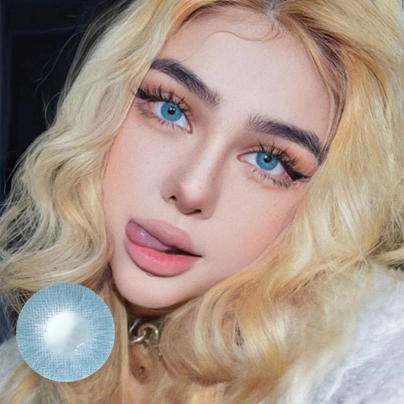 Love Story Martini Blue Prescription Coloured Contact Lenses - BEAUEYE (UK)