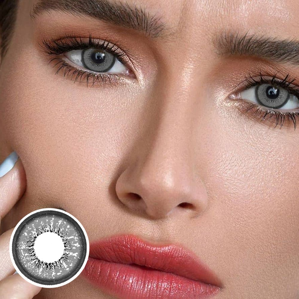 Love Words Gray Coloured Contact Lenses - BEAUEYE (UK)