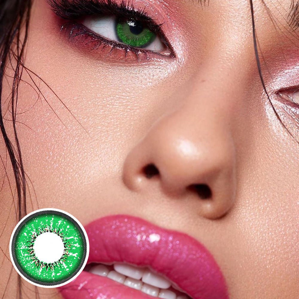 Love Words Green Coloured Contact Lenses - BEAUEYE (UK)