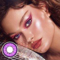 Love Words Purple Coloured Contact Lenses - BEAUEYE (UK)