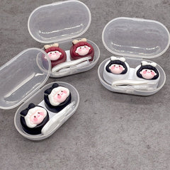Lovely Girl Head Colored Contact Lens Case - BEAUEYE (UK)
