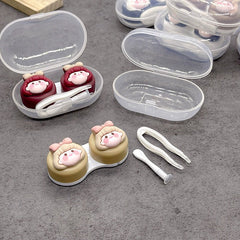 Lovely Girl Head Colored Contact Lens Case - BEAUEYE (UK)