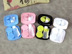 Lovely square portable Multicolor Colored Contact Lens Case - BEAUEYE (UK)