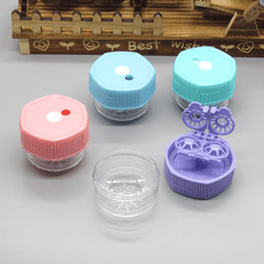 Manual rotary cleaning Multicolor Colored Contact Lens Case - BEAUEYE (UK)