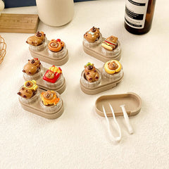 Milk Coffee Colored Contact Lens Case - BEAUEYE (UK)