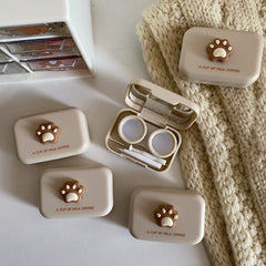 Milktea Colored Contact Lens Case - BEAUEYE (UK)
