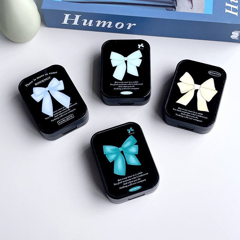Minimalist Bowknot Colored Contact Lens Case - BEAUEYE (UK)