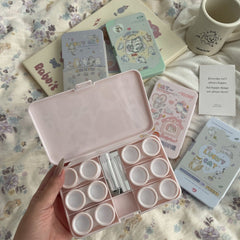 Mirror Lazy Cats Colored Contact Lens Case - BEAUEYE (UK)