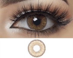 Natural Avela Brown Coloured Contact Lenses - BEAUEYE (UK)