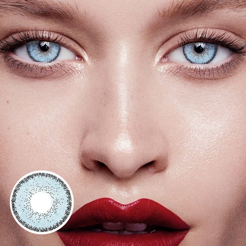 Natural Colors AZUL Blue Coloured Contact Lenses - BEAUEYE (UK)