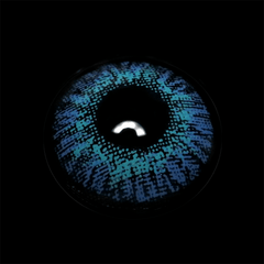 New 3 - Tone Brilliant Blue Prescription Coloured Contact Lenses - BEAUEYE (UK)