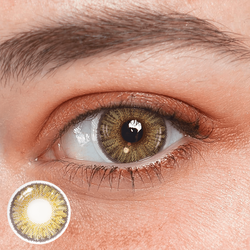 New 3 - Tone Brown Prescription Coloured Contact Lenses - BEAUEYE (UK)