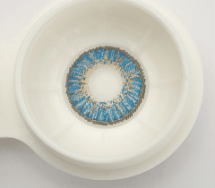 New 3 - Tone Gem Blue Prescription Coloured Contact Lenses - BEAUEYE (UK)