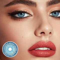 New York Blue Prescription Coloured Contact Lenses - BEAUEYE (UK)