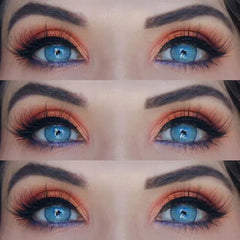 New York Blue Prescription Coloured Contact Lenses - BEAUEYE (UK)