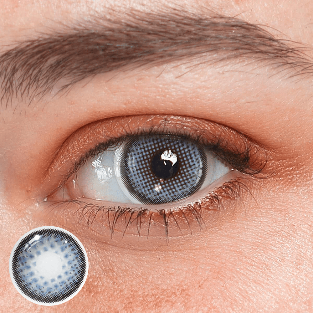 Norko Blue Prescription Coloured Contact Lenses - BEAUEYE (UK)