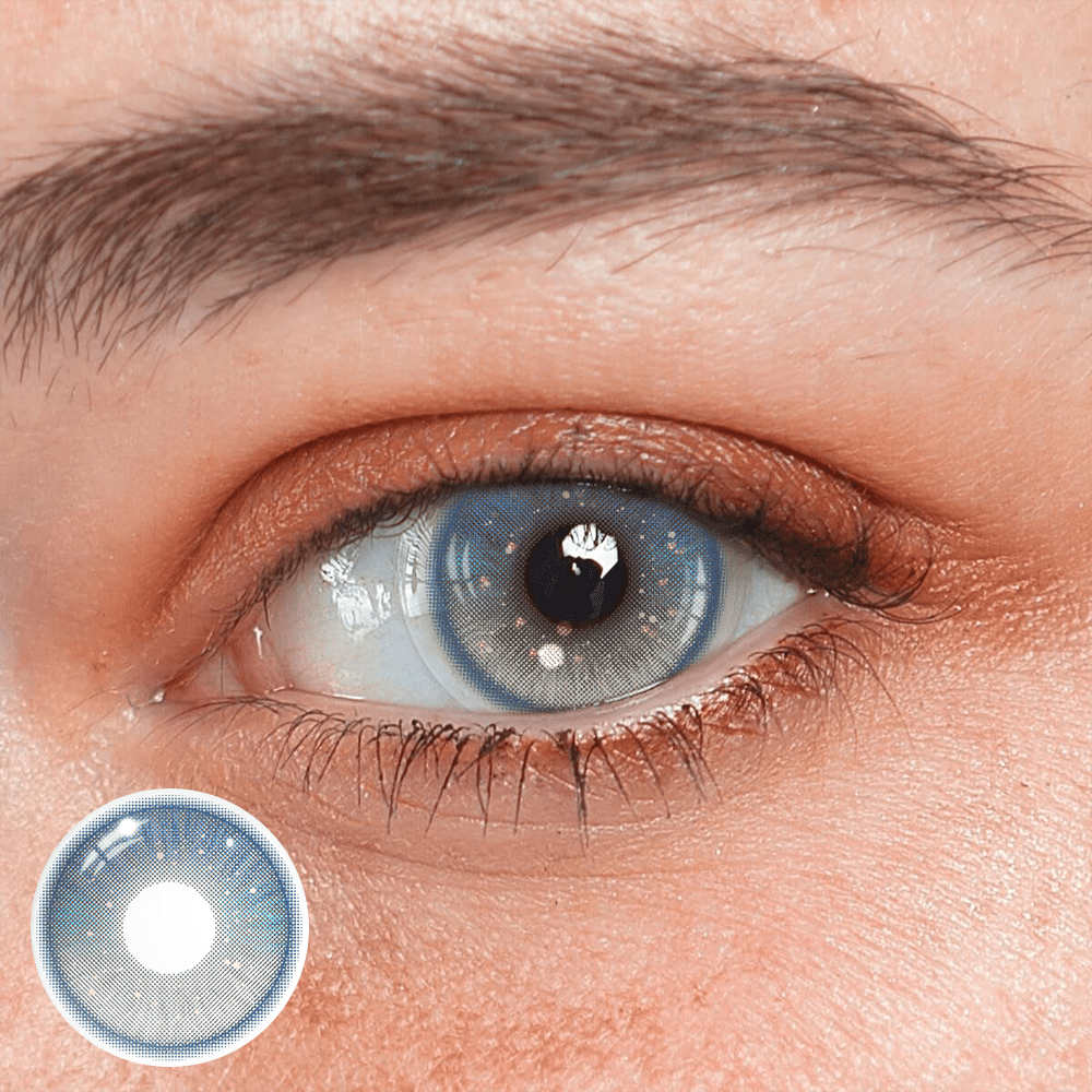 Ophir Blue Coloured Contact Lenses - BEAUEYE (UK)