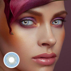 Perla Deep Blue Prescription Coloured Contact Lenses - BEAUEYE (UK)