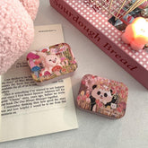 Pink Girl Heart Colored Contact Lens Case - BEAUEYE (UK)