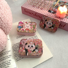 Pink Girl Heart Colored Contact Lens Case - BEAUEYE (UK)