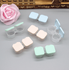 Portable flip cover Multicolor Colored Contact Lens Case - BEAUEYE (UK)