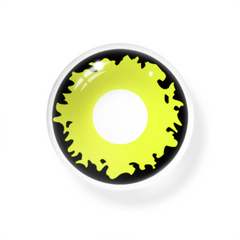Cosplay Demonlord Mammon Yellow Coloured Contact Lenses