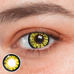 Cosplay Cyberpunk Yellow Coloured Contact Lenses
