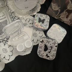 Shining Butterflies Colored Contact Lens Case - BEAUEYE (UK)