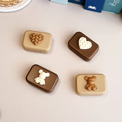 Small Milk Tea Colored Contact Lens Case - BEAUEYE (UK)