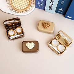 Small Milk Tea Colored Contact Lens Case - BEAUEYE (UK)