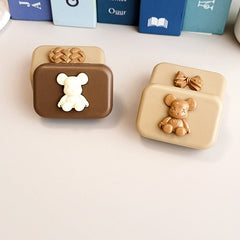 Small Milk Tea Colored Contact Lens Case - BEAUEYE (UK)