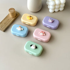 Small Portable Puppy Colored Contact Lens Case - BEAUEYE (UK)