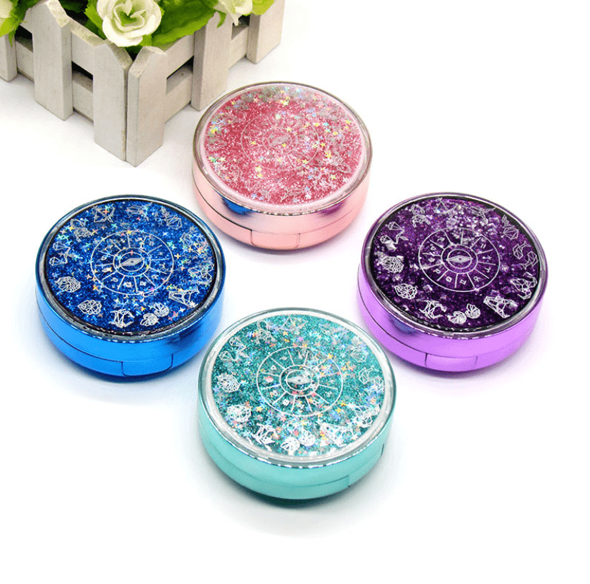 Stars Quicksand Multicolor Colored Contact Lens Case - BEAUEYE (UK)
