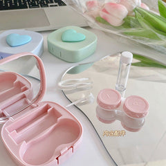 Sweetheart Macaron Colored Contact Lens Case - BEAUEYE (UK)