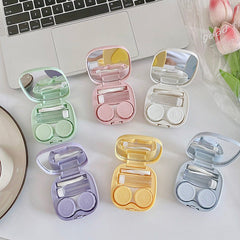 Sweetheart Macaron Colored Contact Lens Case - BEAUEYE (UK)
