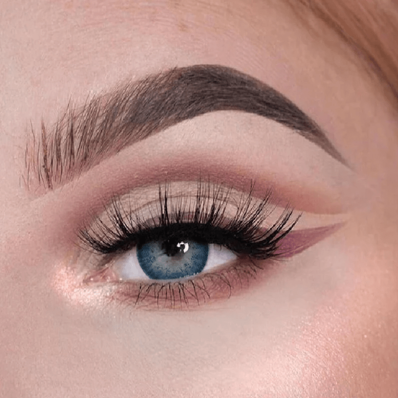 Three Tone Blue Coloured Contact Lenses - BEAUEYE (UK)