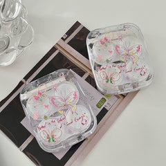 Transparent Butterfly Colored Contact Lens Case - BEAUEYE (UK)