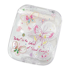 Transparent Butterfly Colored Contact Lens Case - BEAUEYE (UK)