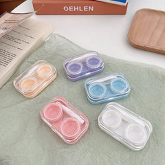 Transparent Ins Style Simple and Compact Colored Contact Lens Case - BEAUEYE (UK)
