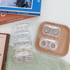 Transparent Ins Style Simple and Compact Colored Contact Lens Case - BEAUEYE (UK)